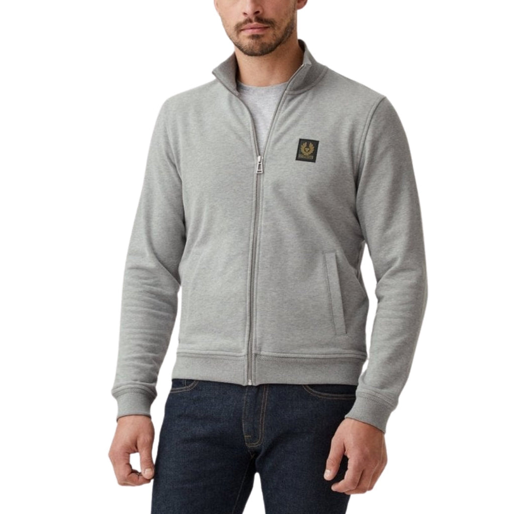 Belstaff Grey Zip-Up Sweatshirt XS