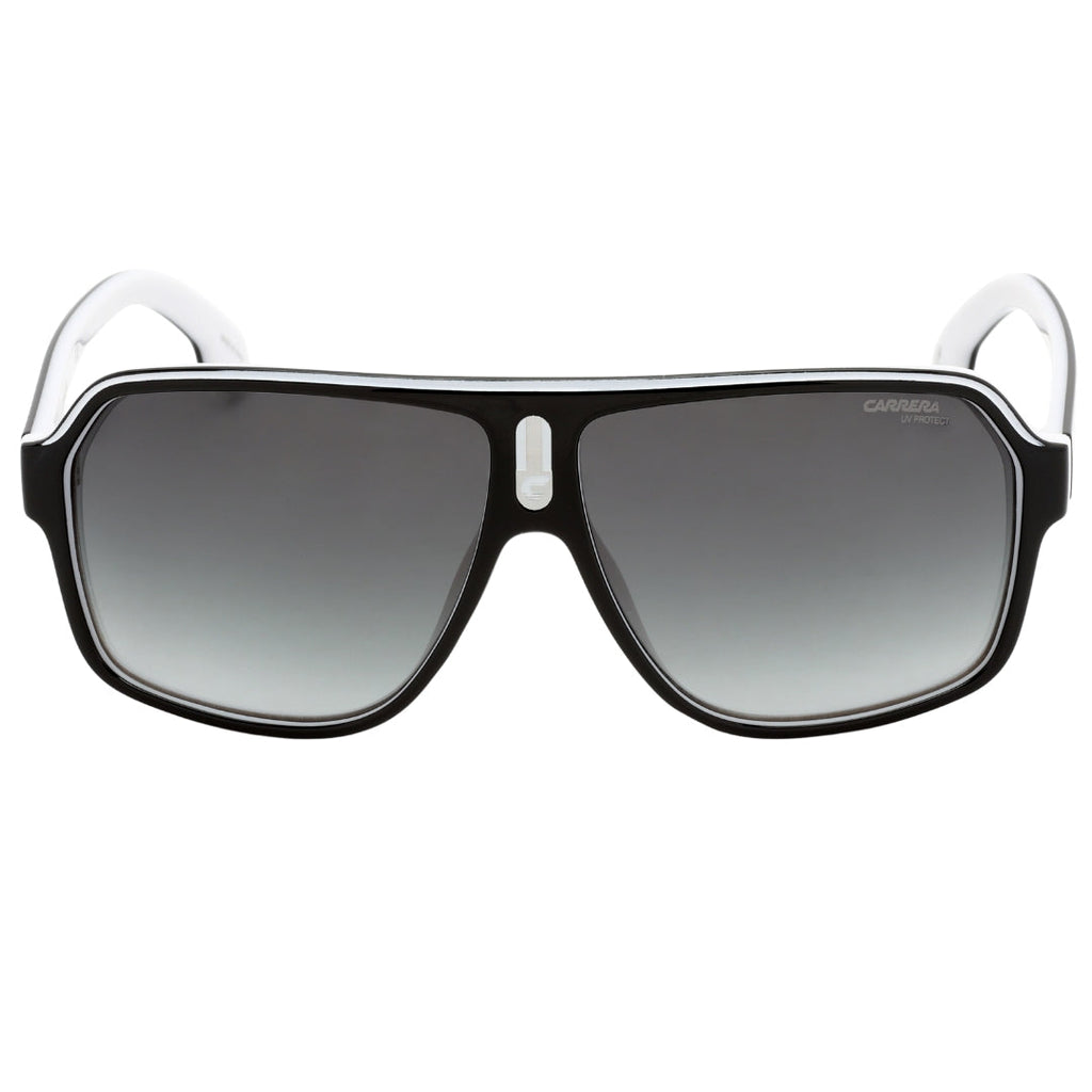 Carrera Grey Lens White Inner Legs Black Sunglasses One Size