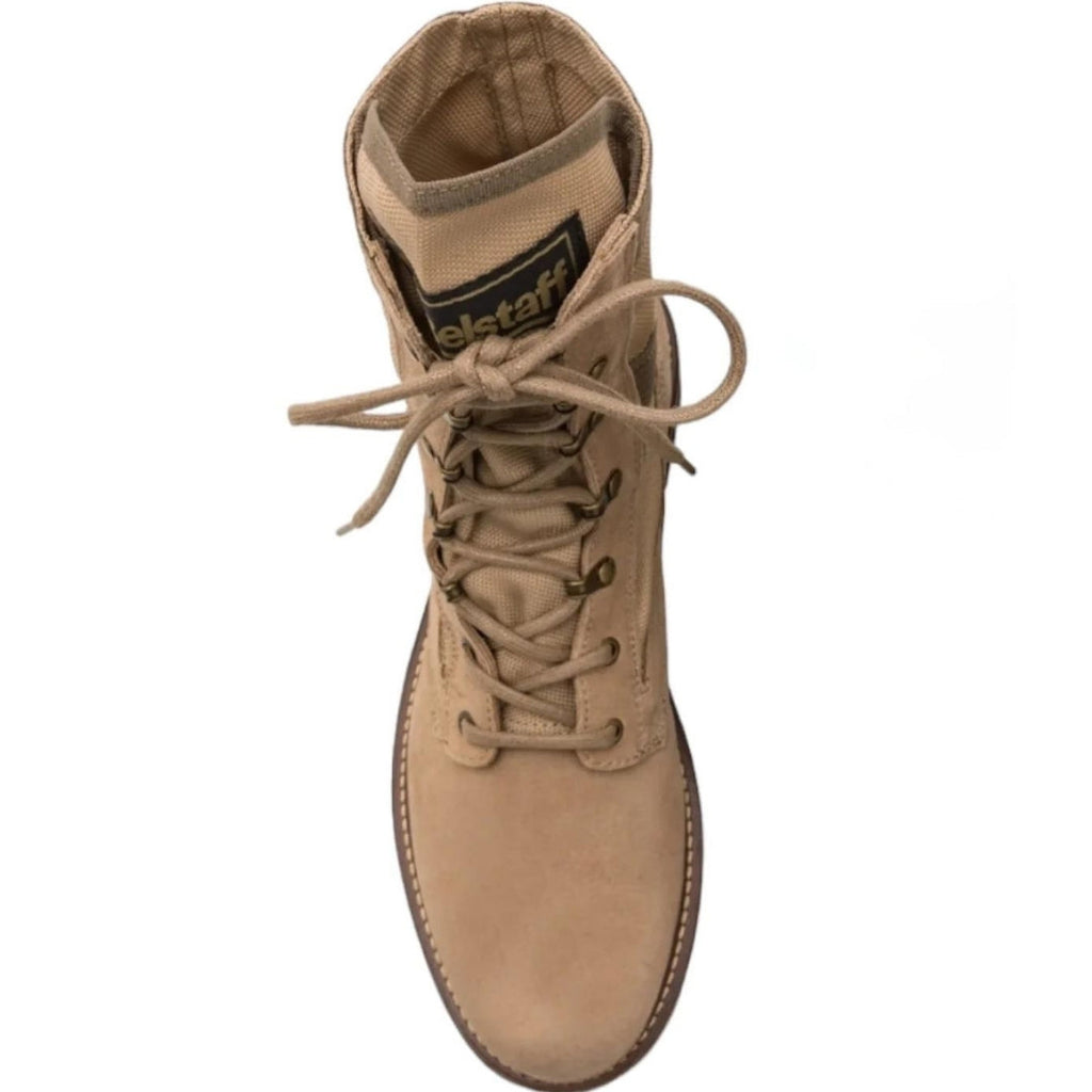 Belstaff Khaki Trooper Lace Up Beige Boots UK 7