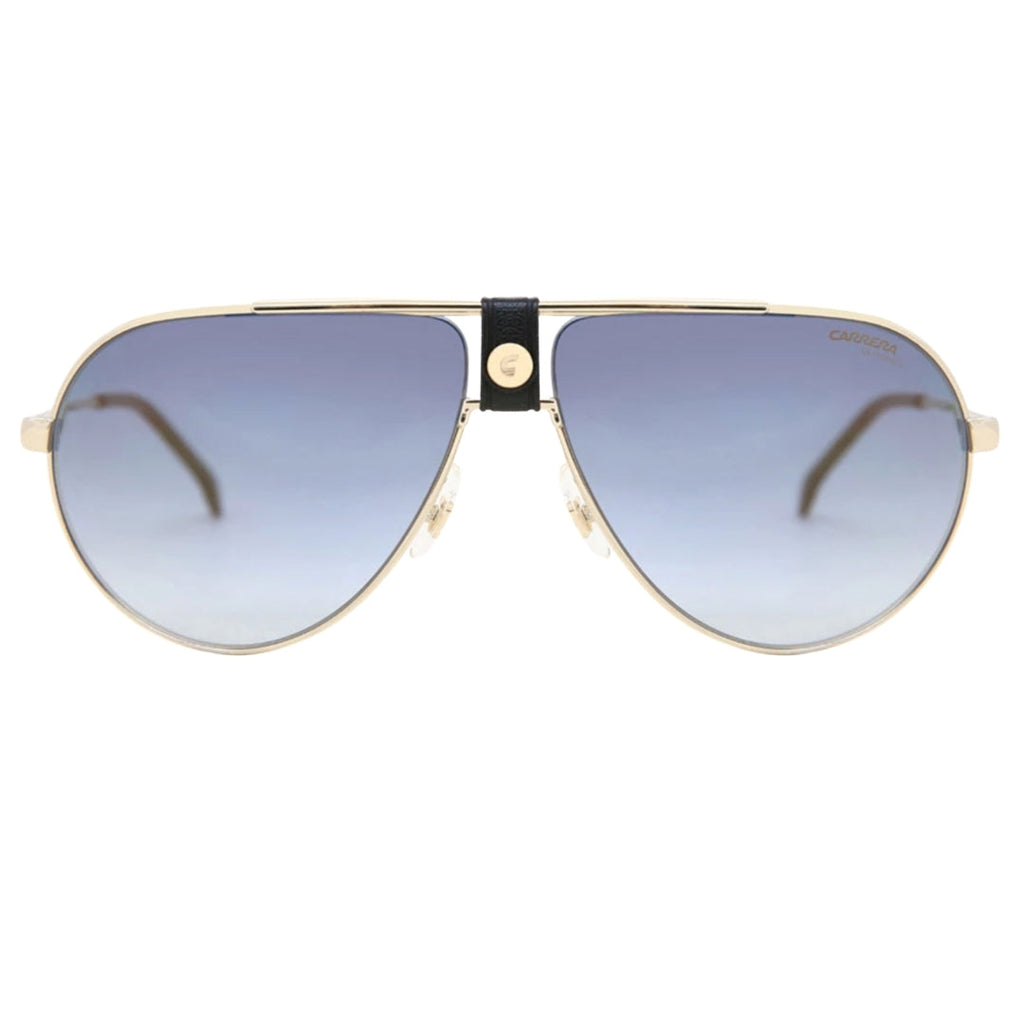 Carrera Grey Mirror Lens Gold Black Sunglasses One Size