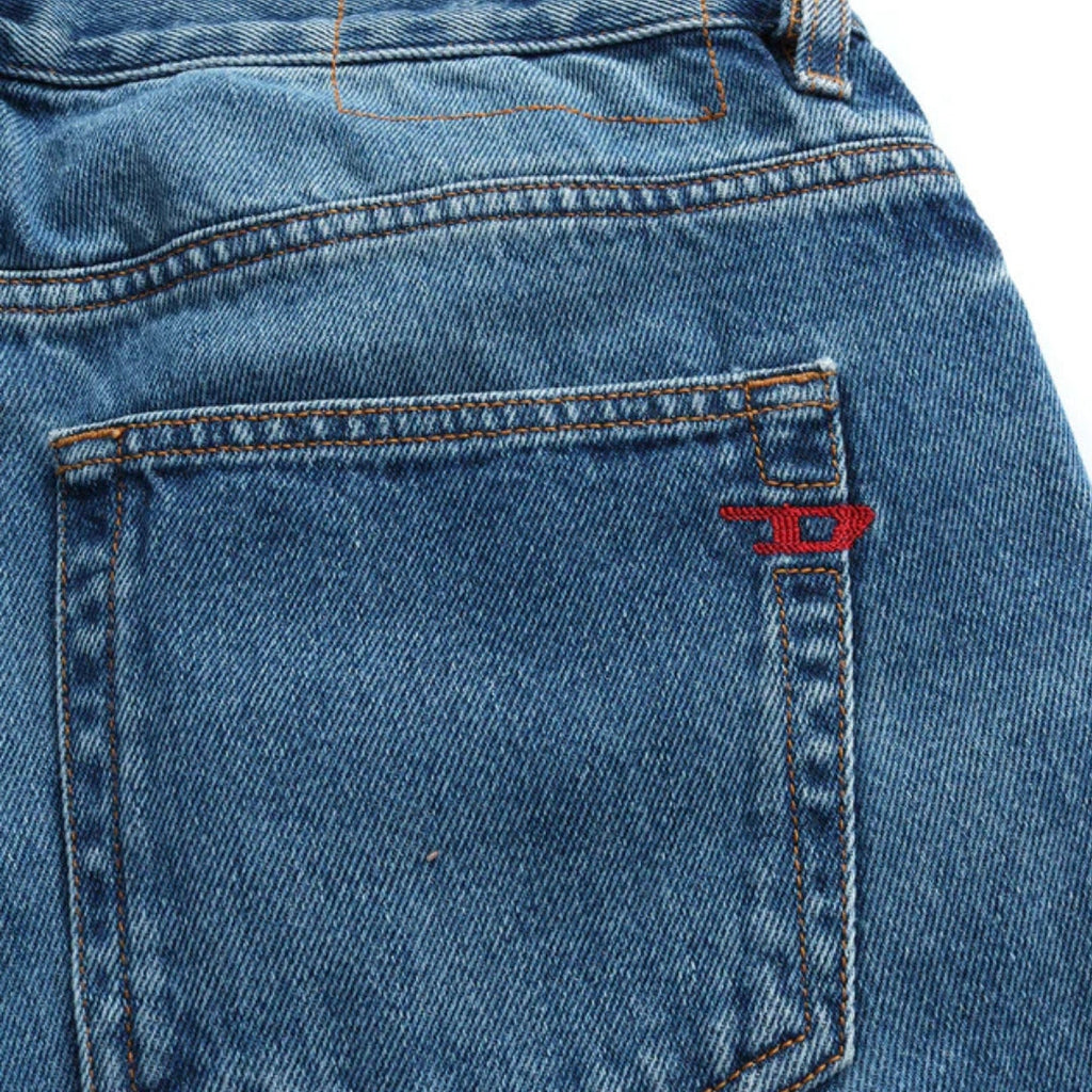 Diesel 2020 D-VIKER PANTALONI 0GYCT Blue 5 pockets Mens W31 / 32L