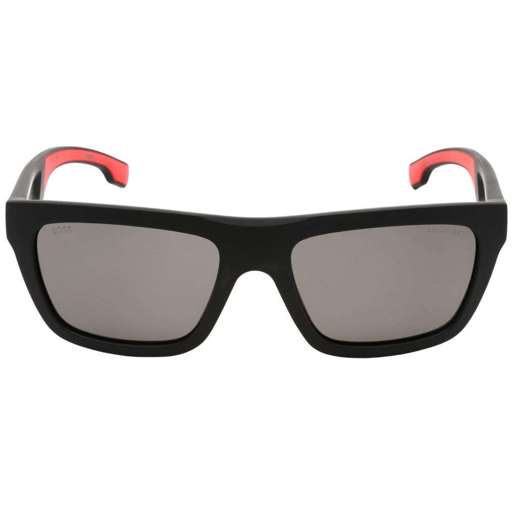 Hugo Boss BOSS 1450/S 0003 Matte Black / Grey Polarized Sunglasses One Size
