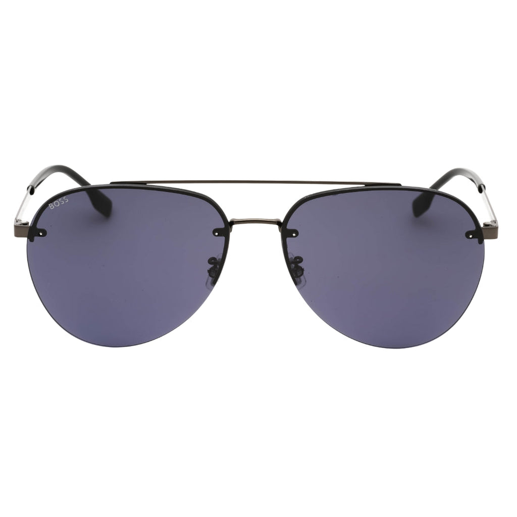Hugo Boss BOSS 1537/F/SK 0V81 IR DK RUTHENIUM BLACK/GREY Sunglasses Male One Size