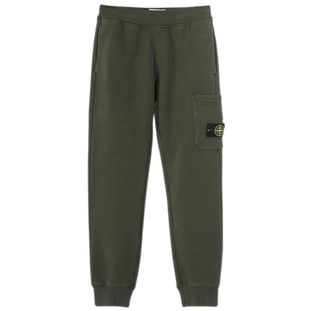Stone Island Pocket Patch Green Sweattpants 6Y