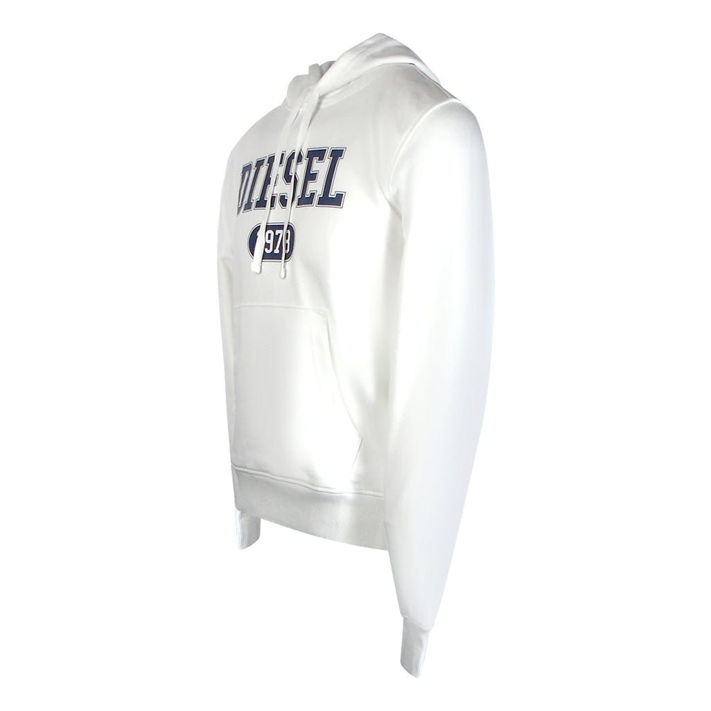 Diesel S-GINN-HOOD 1-B FELPA RIAJH 100 White Hoodie M S