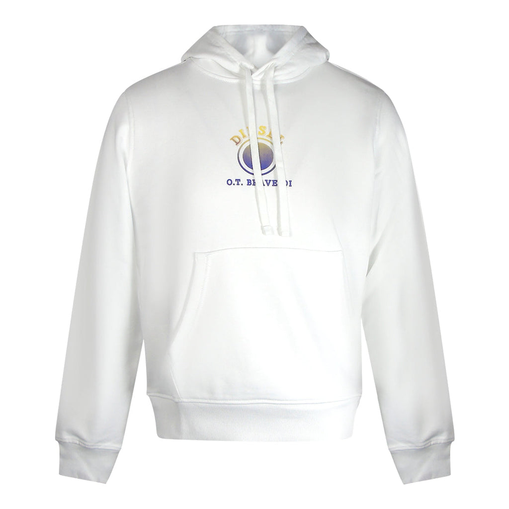 Diesel S-GINN-HOOD 5-E FELPA RIAJH 100 White Hoodie M S