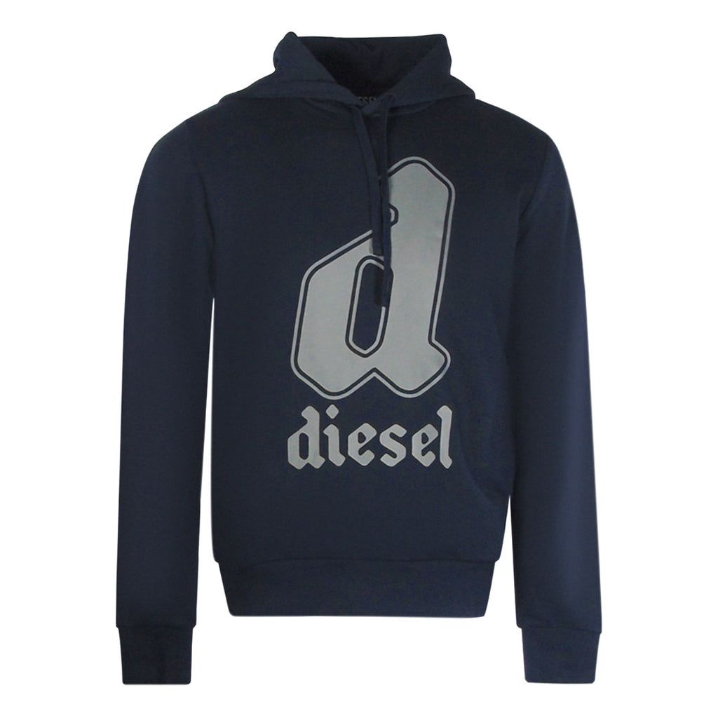 Diesel S-GINNOUT 13-A FELPA RIAJH 81E Navy Blue Hoodie M S
