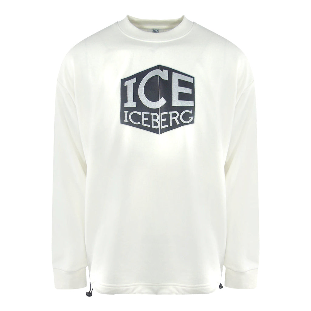 Ice Iceberg S1M-E01163411104 White Crewneck Jumper Mens S