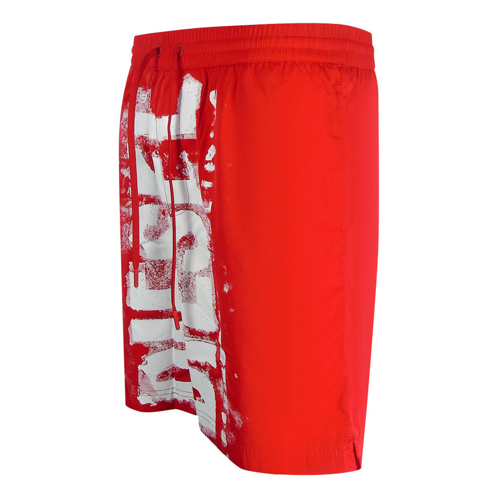 Diesel BMBX-POWEL-47.5 CALZONCINI 42A Red Beach Shorts Mens S