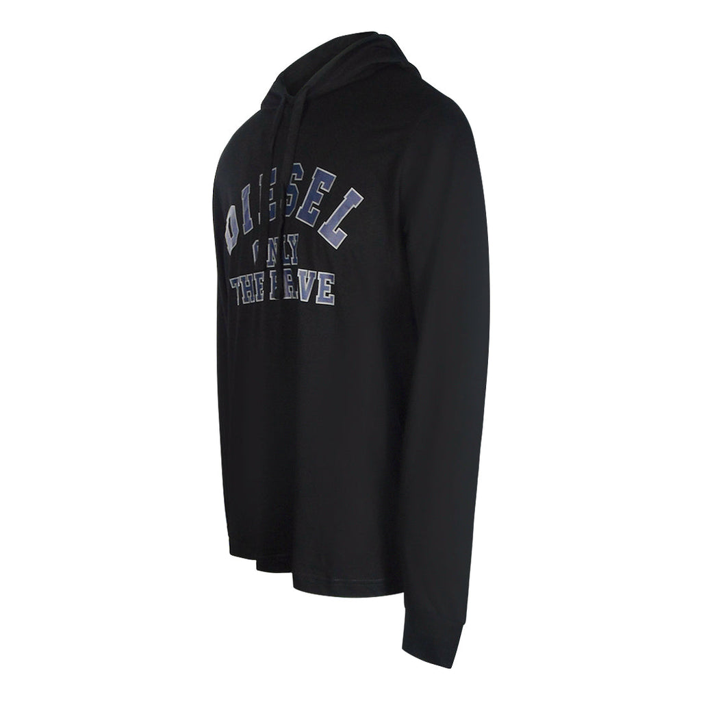 Diesel T-JUST-LS-HOOD-OUT MAGLIETTA RPATI 900 Black T-Shirt M S