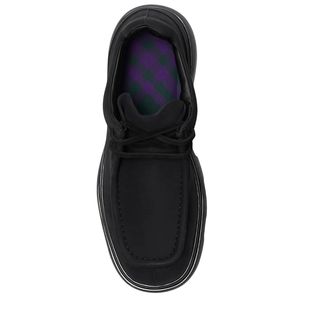 BURBERRY 8074534 Burberry Lace Up Suede Derby Shoes BLACK Shoes MALE UK 8