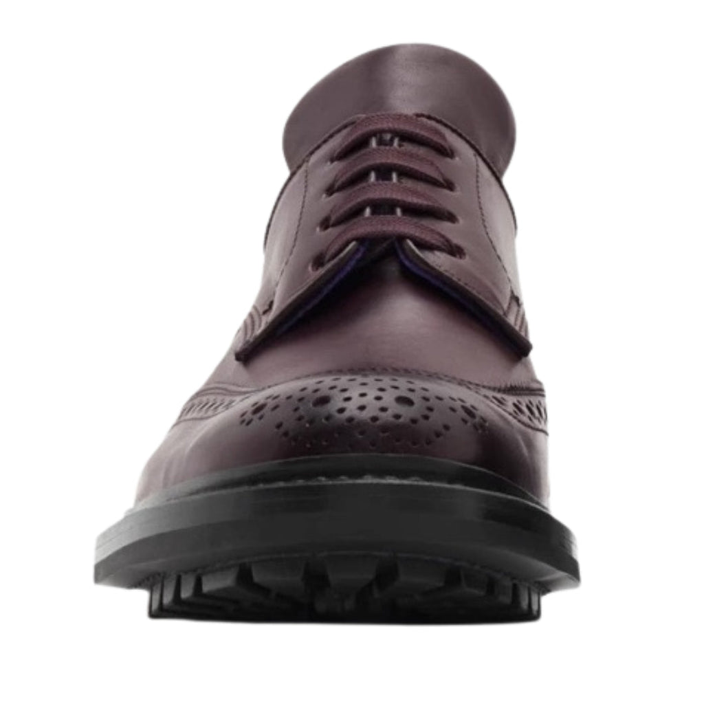 BURBERRY 8075770 Burberry X Trickers Devon Brogues In Aubergine AUBERGINE (Brown) DEVON SHOE MALE UK 8