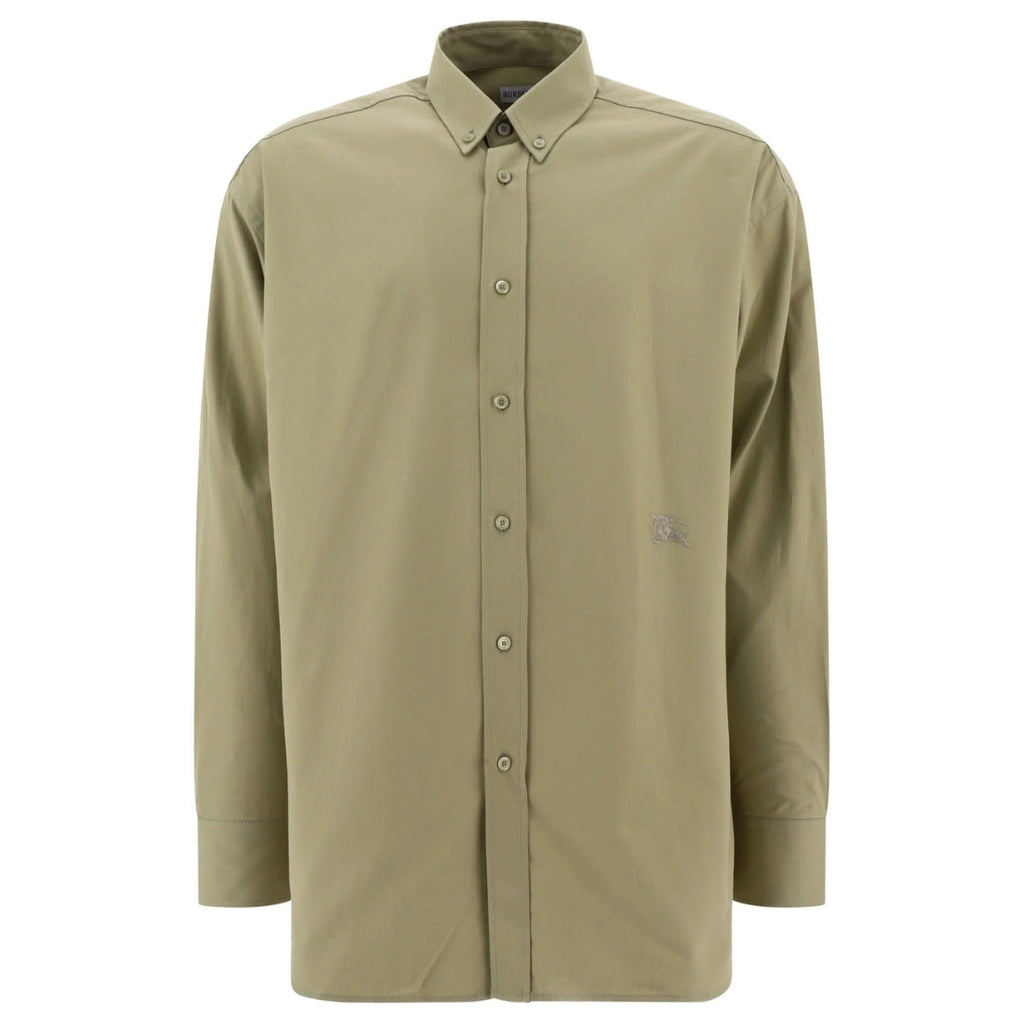 BURBERRY 8082303 Burberry Cotton Oxford Shirt HUNTER (green) CASUAL SHIRT MALE S