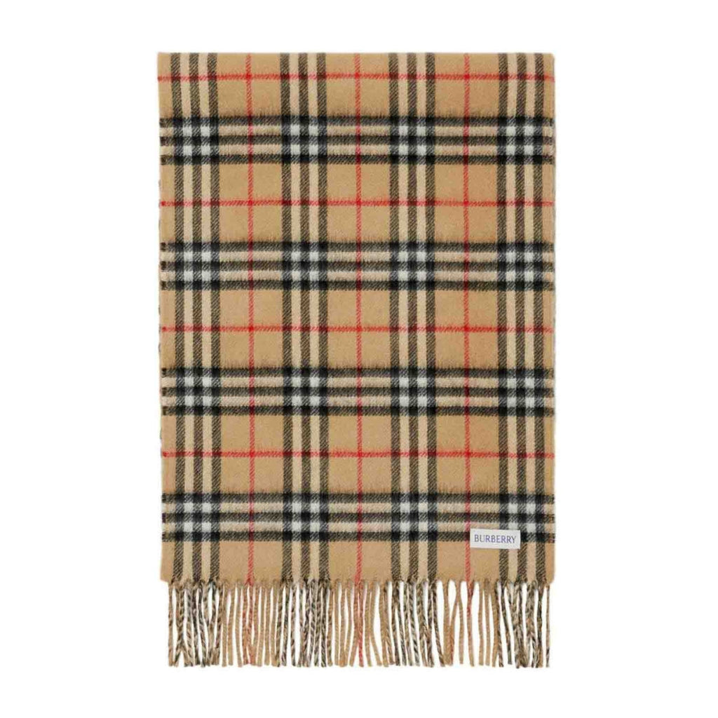 BURBERRY 8082480 Burberry Beige Cashmere Scarf ARC BEIGE SCARF MALE One Size
