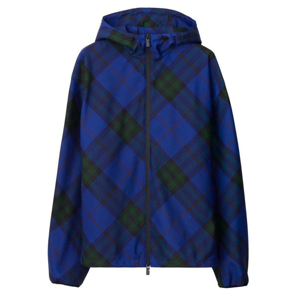 BURBERRY 8083618 Burberry House Check hooded jacket Blue JACKET MALE L