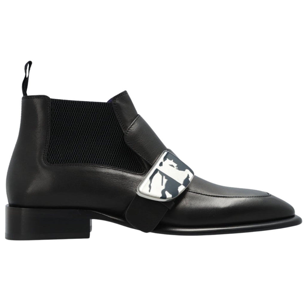 BURBERRY 8087314 Burberry Shield Ankle Boots BLACK SHIELD BOOT MALE UK 8