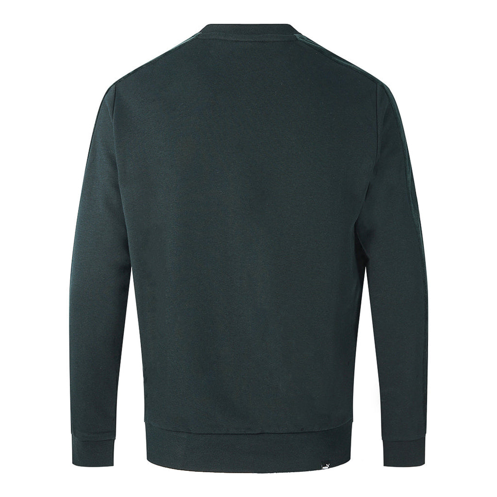 Puma Velvet Taped Logo Black Sweatshirt - Nova Clothing