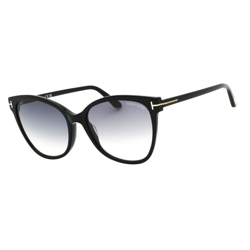 Tom Ford FT0844 ANI 01B Shiny Black / Gradient Smoke Sunglasses One Size