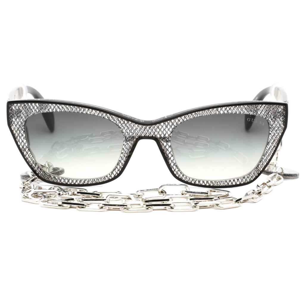 Guess GU7873 01B shiny black  / gradient smoke Sunglasses One Size