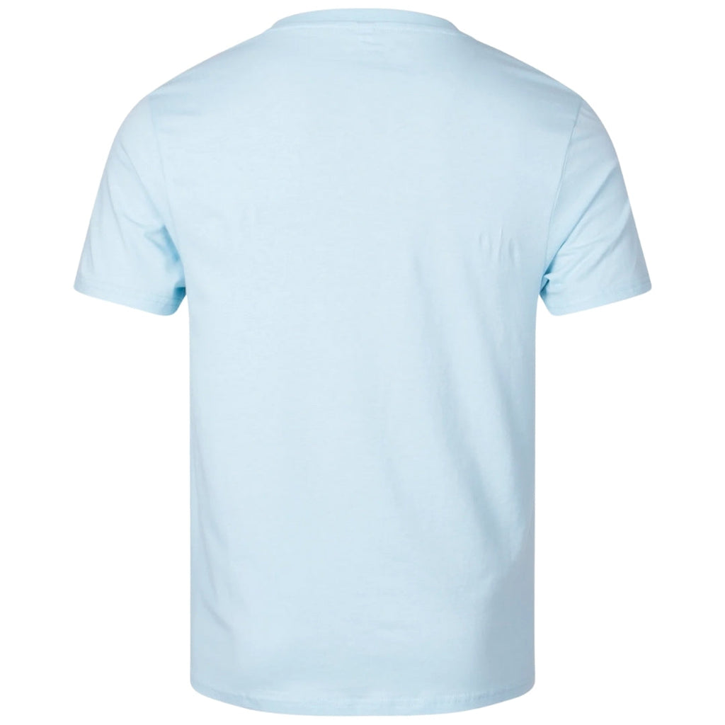 Moschino Taped Shoulder Logo Light Blue T-Shirt S