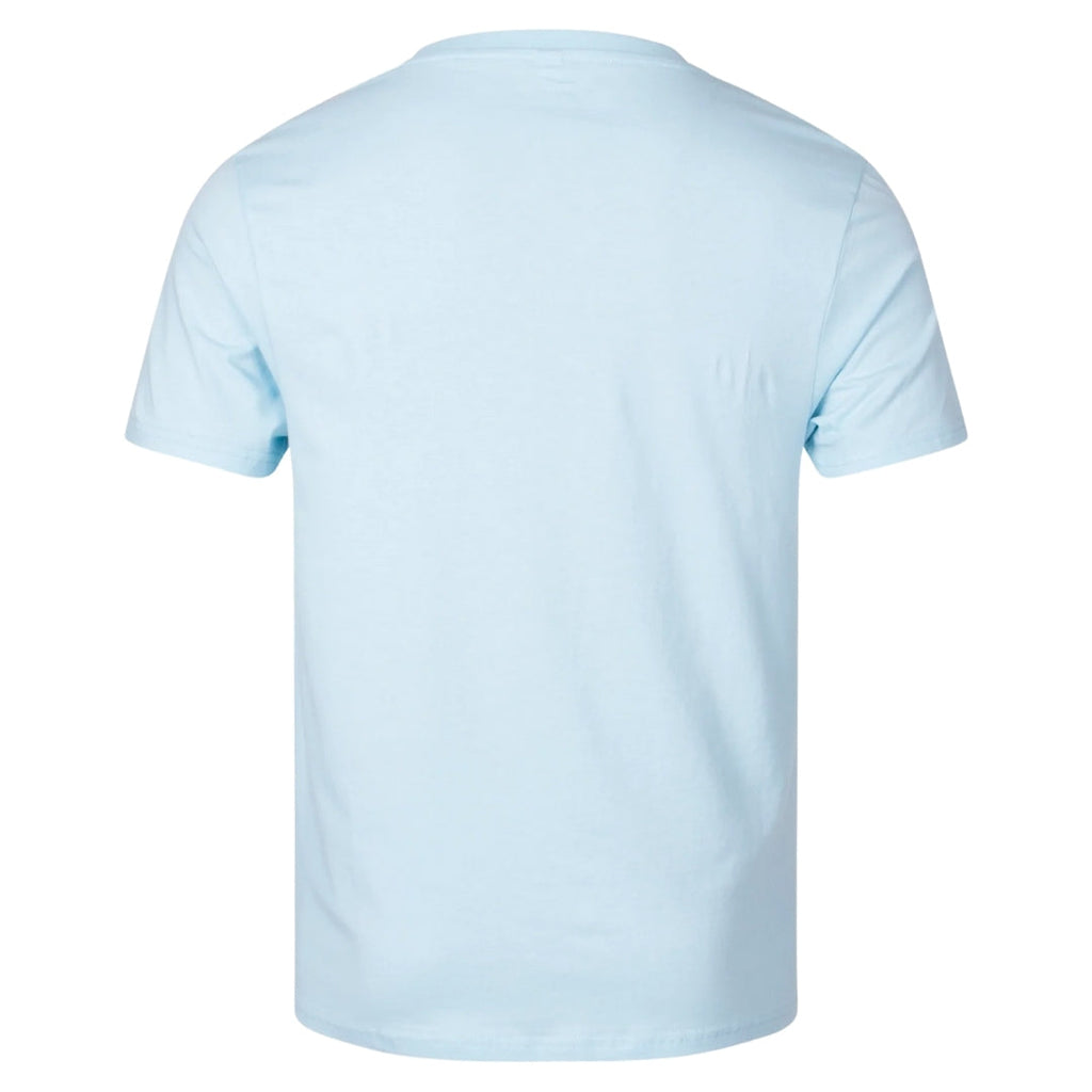 Moschino Taped Hem Logo Light Blue T-Shirt XXL