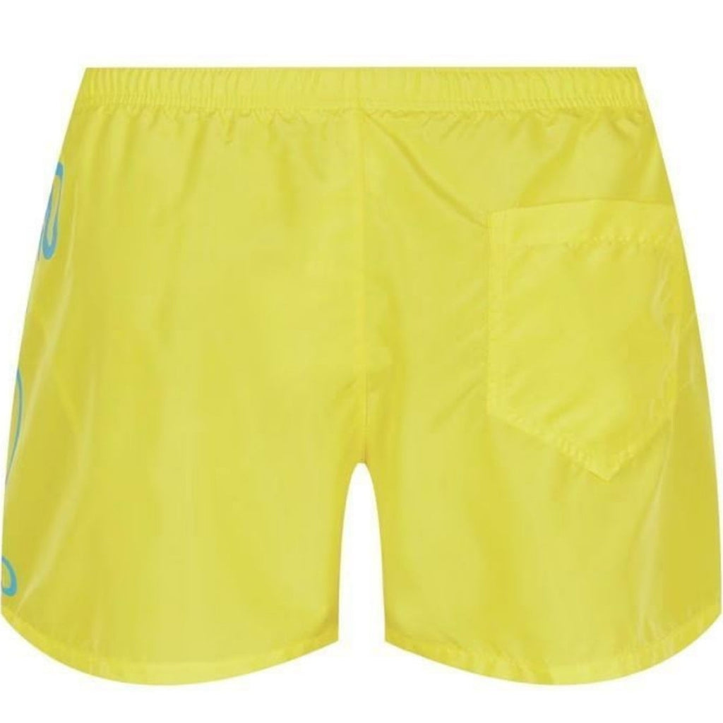 Moschino Large Milano Logo Yellow Short Swim Shorts XL