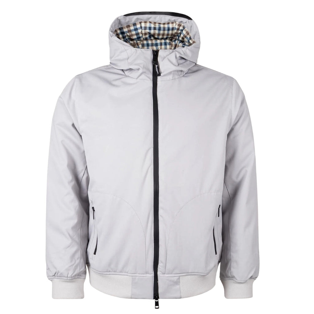 Aquascutum ACTIVE HOODED JACKET ANARCTICA FW23 JK008 24 White Jacket Mens XXL