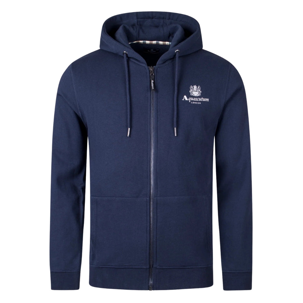ACTIVE SMALL LOGO FULL ZIP HOODIE  FLEECE NAVY S