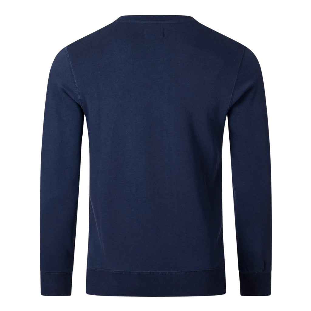 Aquascutum ACTIVE SMALL LOGO CREW FW23 SW006 11 Navy Blue Jumper Mens S