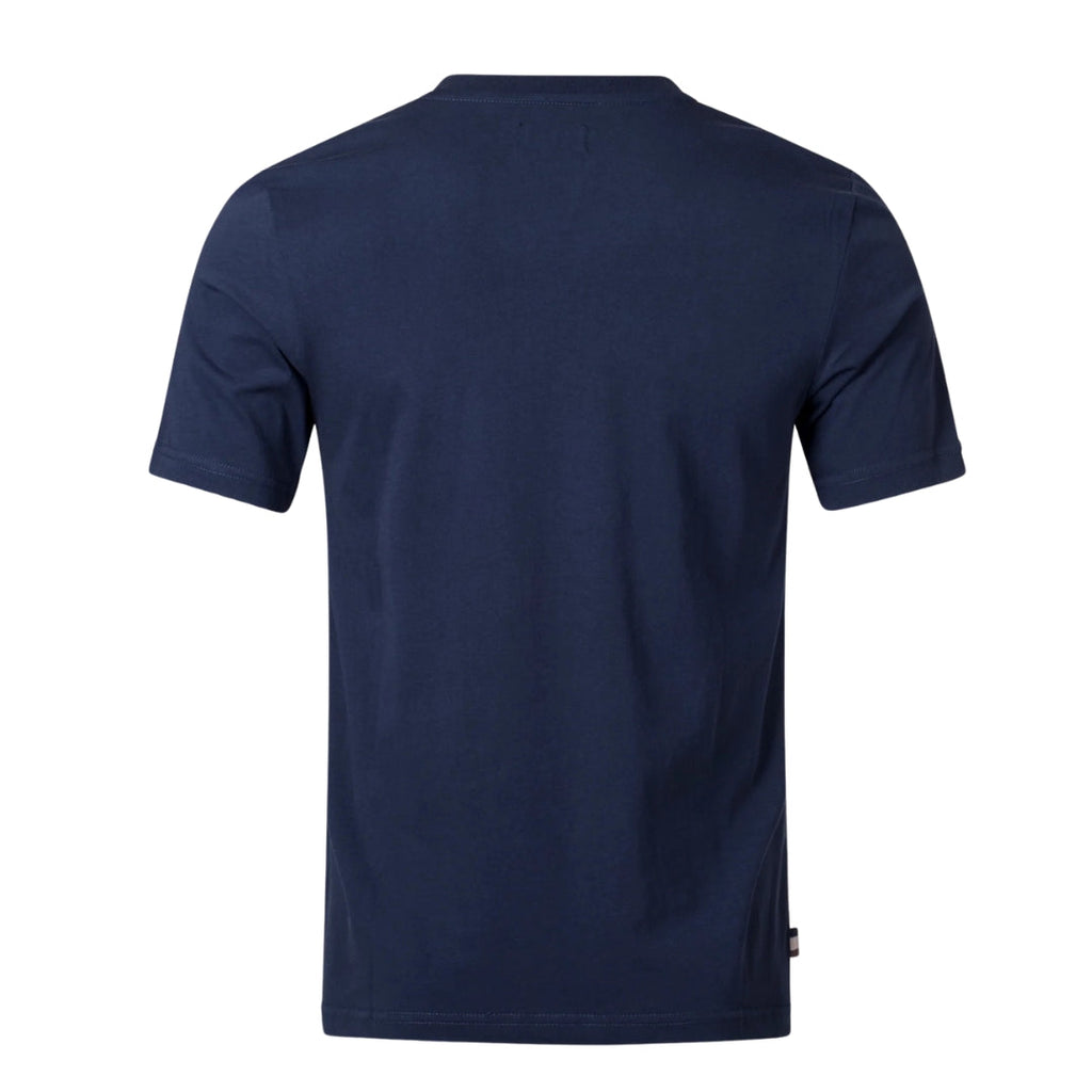 Aquascutum ACTIVE CHECK POCKET T-SHIRT FW23 TS004 11 Navy Blue T-Shirt Mens S