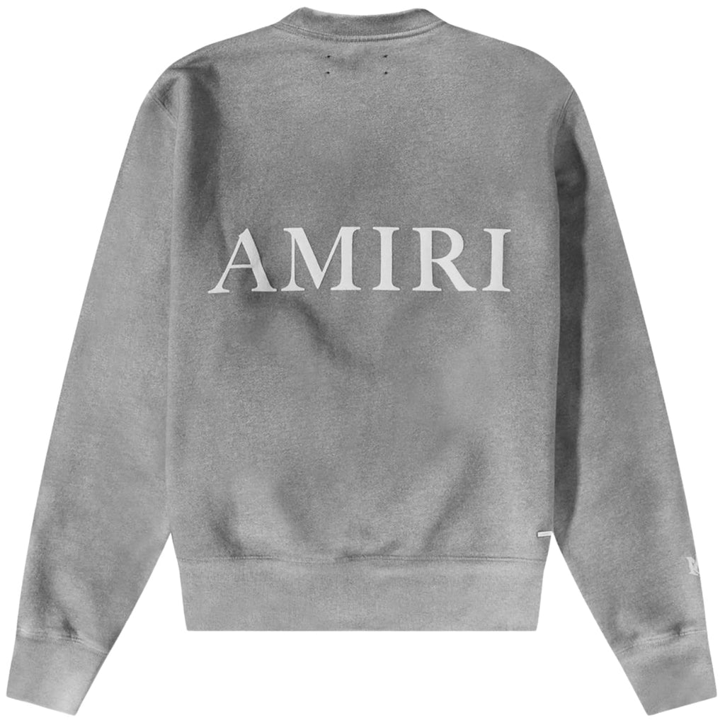 Amiri Aged Puff Logo Grey Sweatshirt S
