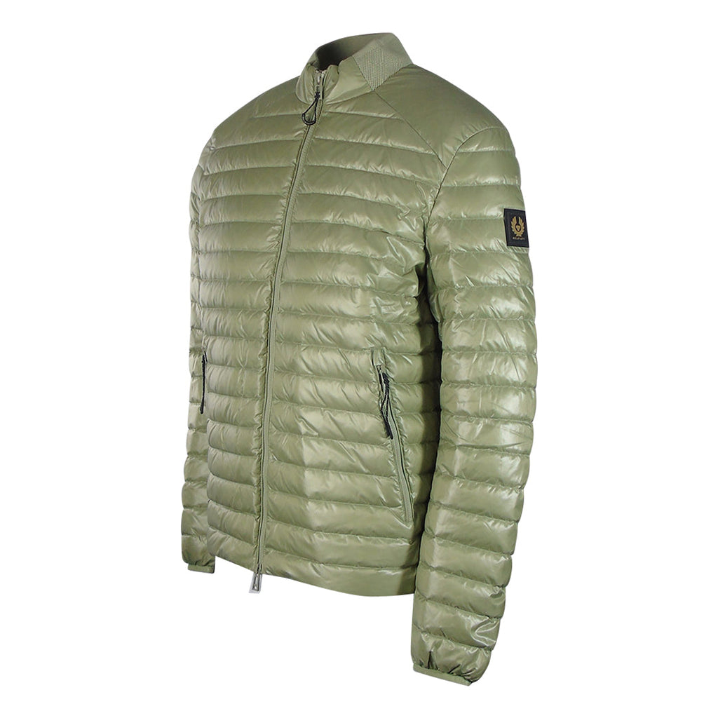 Belstaff Airframe Echo Green Shiny Down Filled Jacket XS