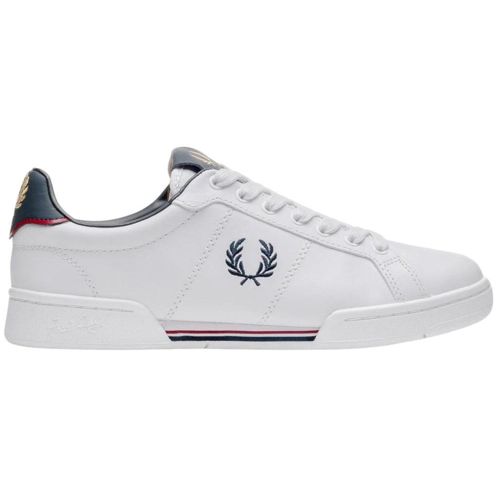 Fred Perry Plain White Leather Shoes UK 9