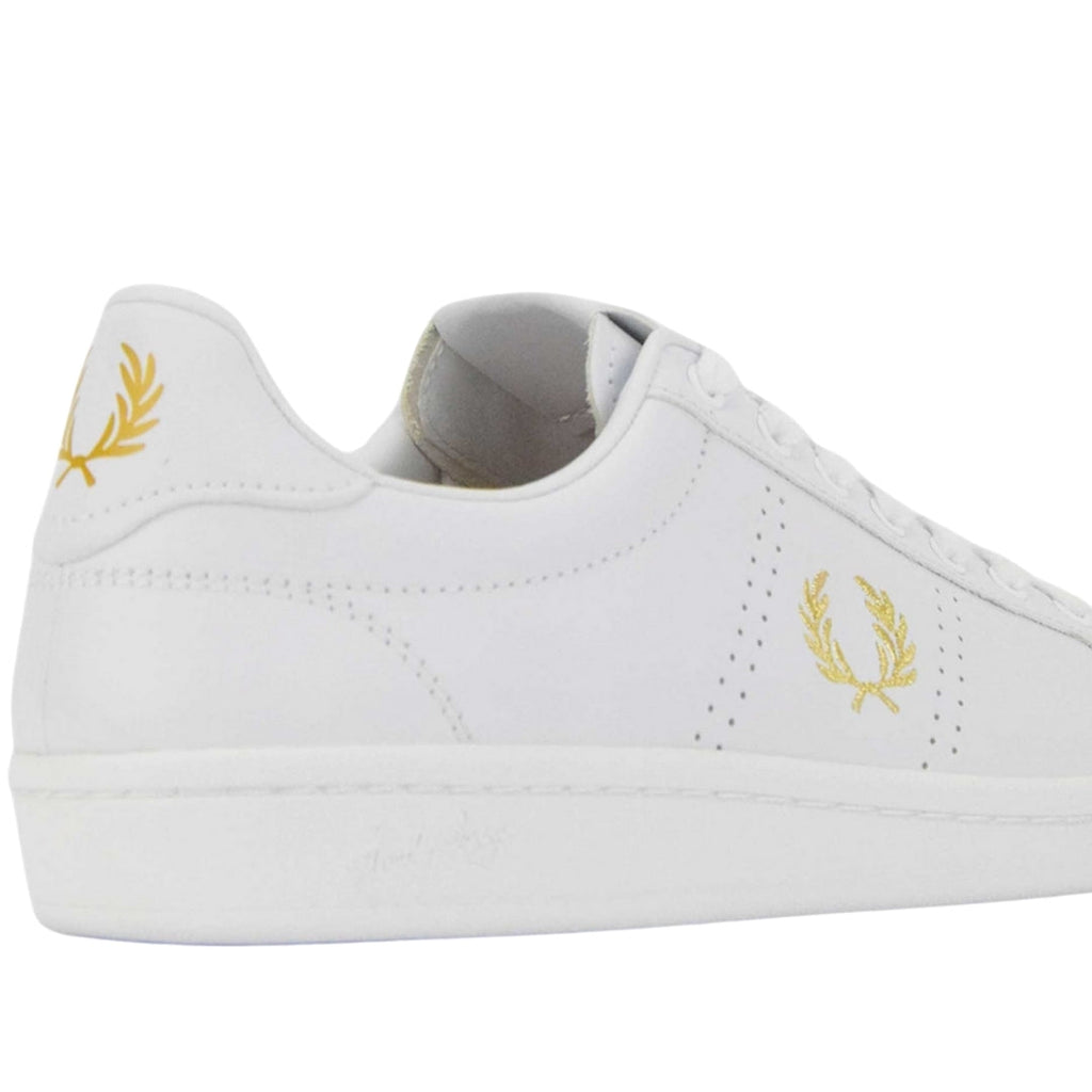 Fred Perry White Basic Leather Shoes UK 7