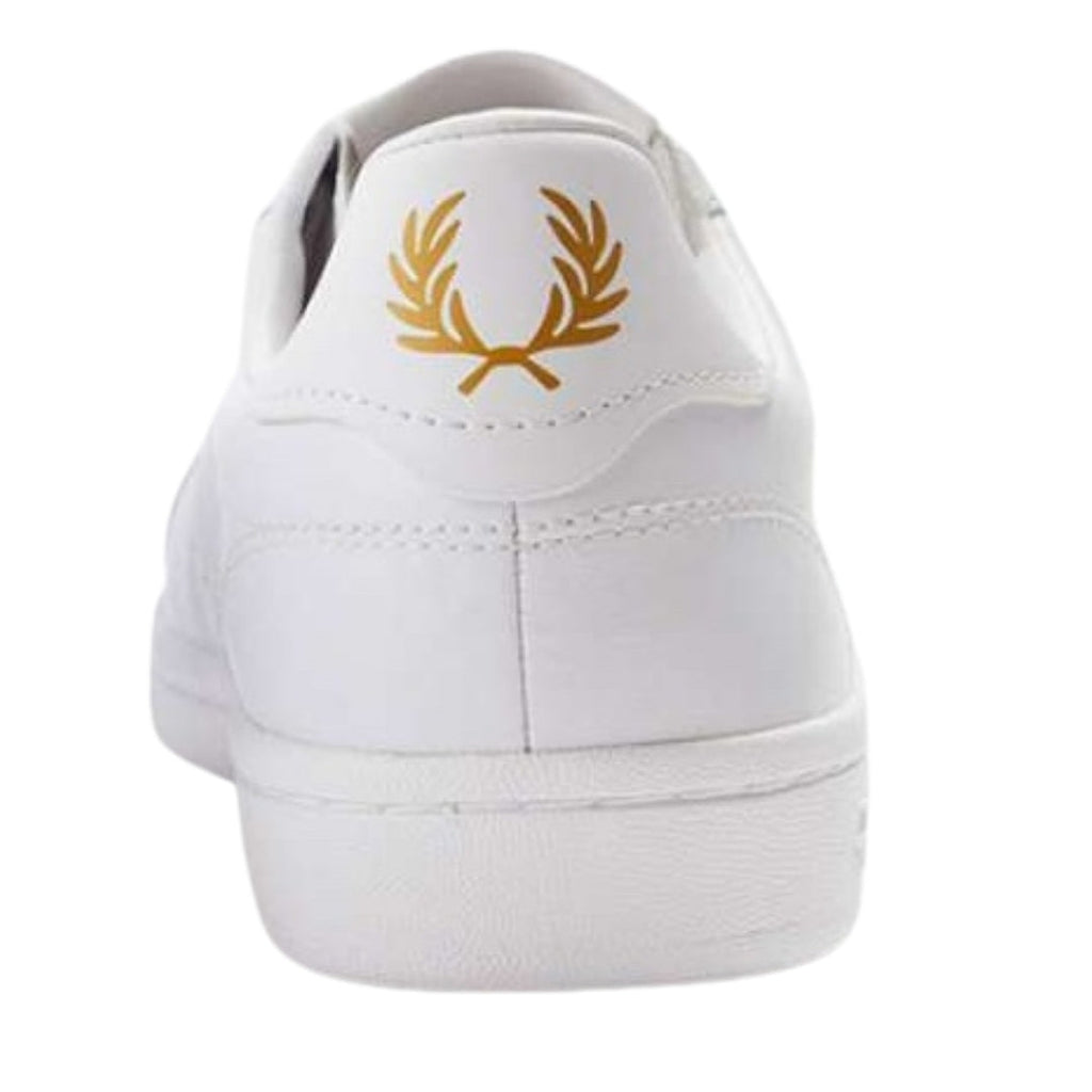 Fred Perry White Basic Leather Shoes UK 7