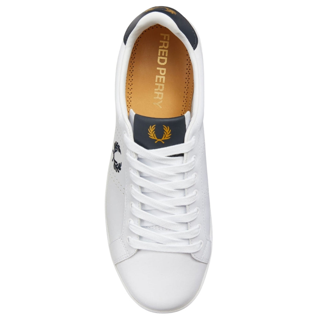 Fred Perry Basic White Leather Shoes UK 6.5