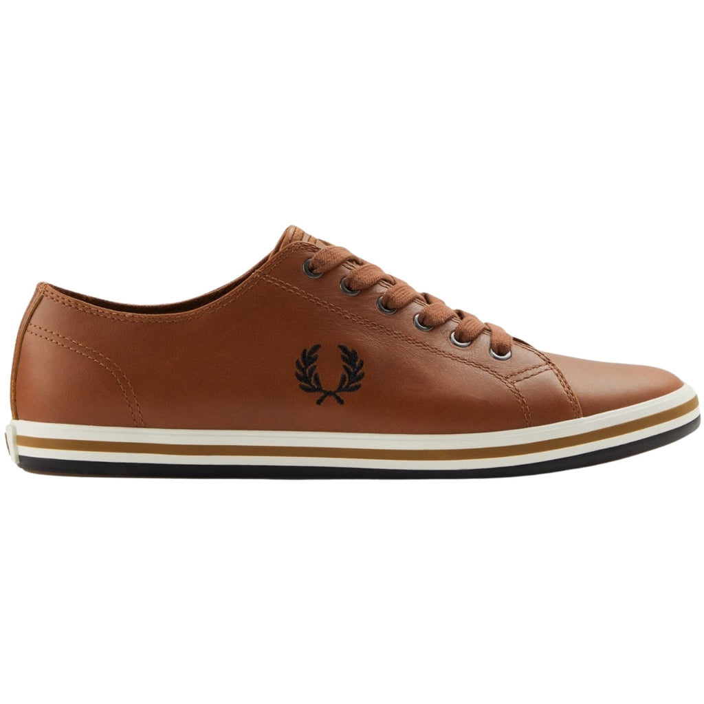 Fred Perry Kingston Leather Tan Brown Shoes UK 6.5