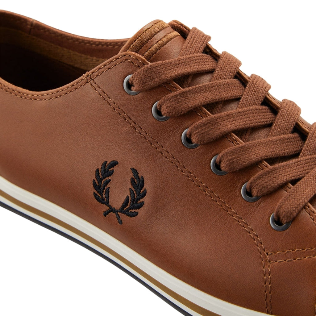 Fred Perry Kingston Leather Tan Brown Shoes UK 6.5