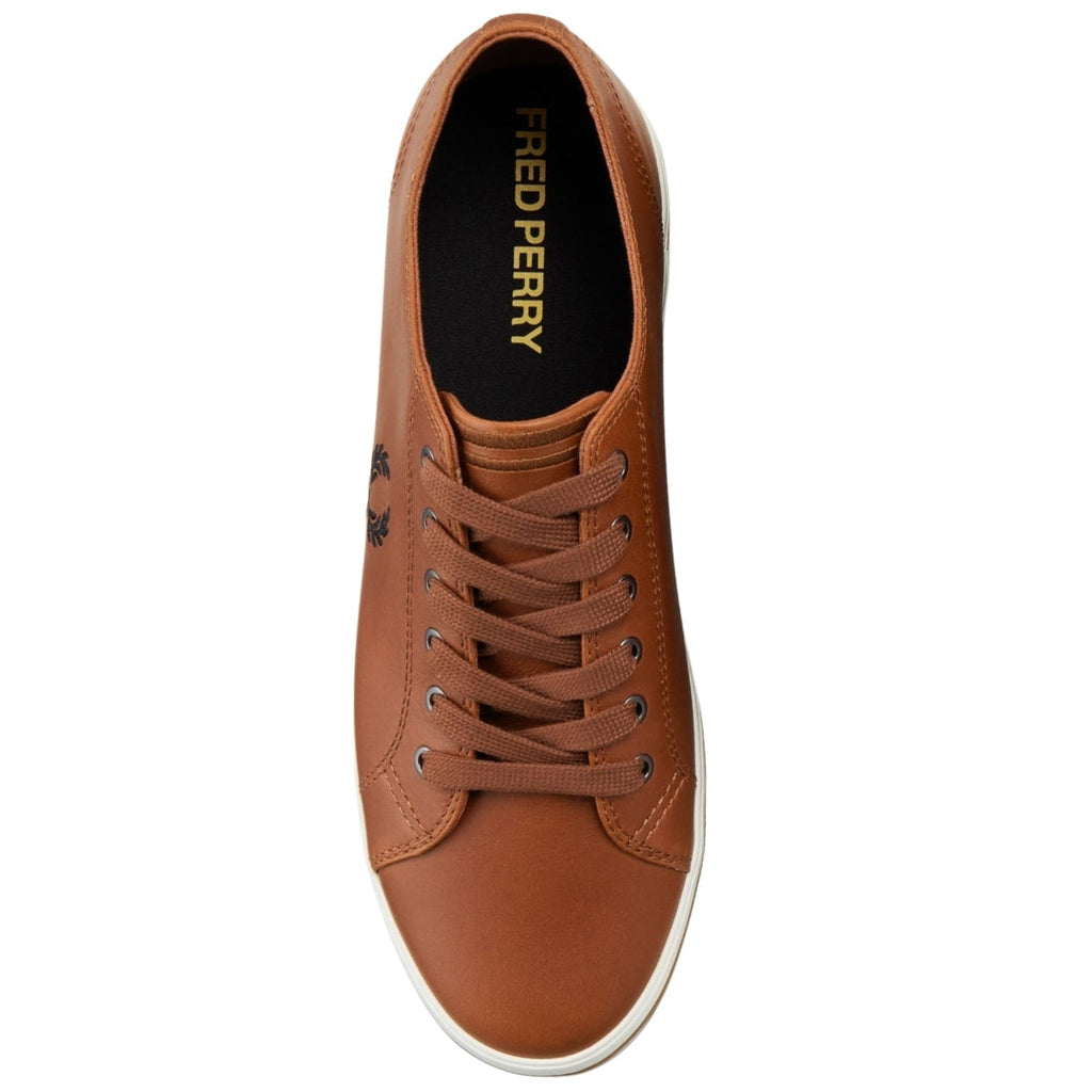 Fred Perry Kingston Leather Tan Brown Shoes UK 6.5