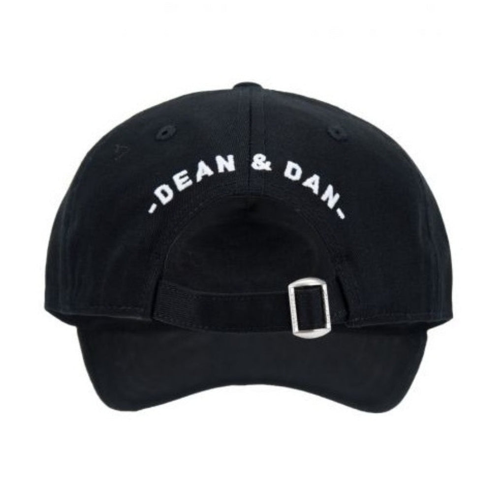 DSQUARED2 BCM0645 2124 Maple Leaf  Baseball Cap 2124 BLACK Hat One Size