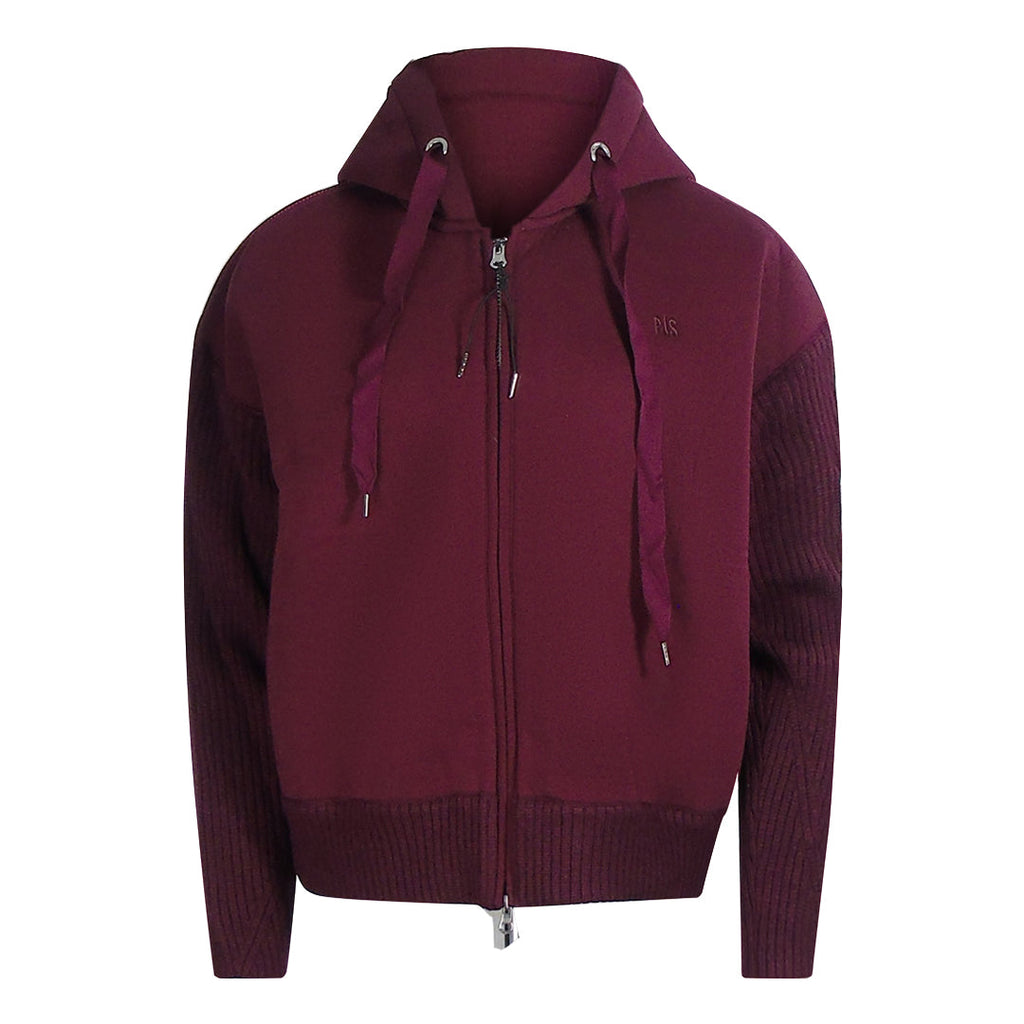 Parajumpers Zip Fleece Burgundy Hoodie S