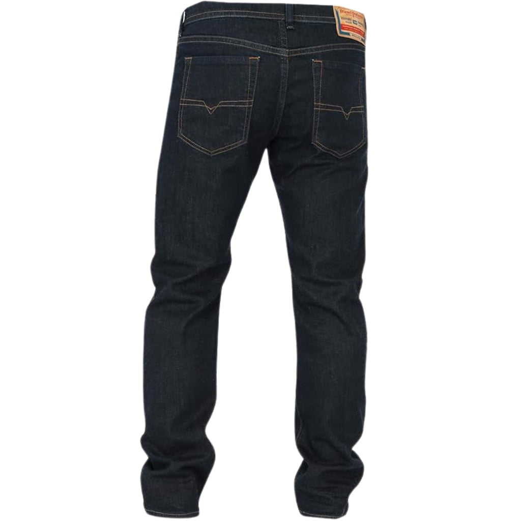 Diesel Buster-X Brown Badge Tapered Fit Dark Blue Jeans W33 / 32L