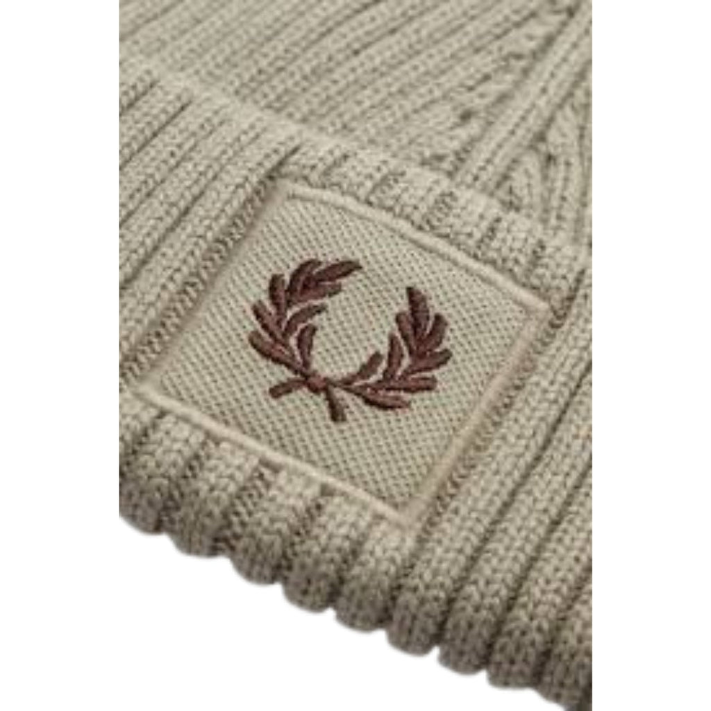 Fred Perry C6151 U84 Warm Grey Beanie Mens One Size