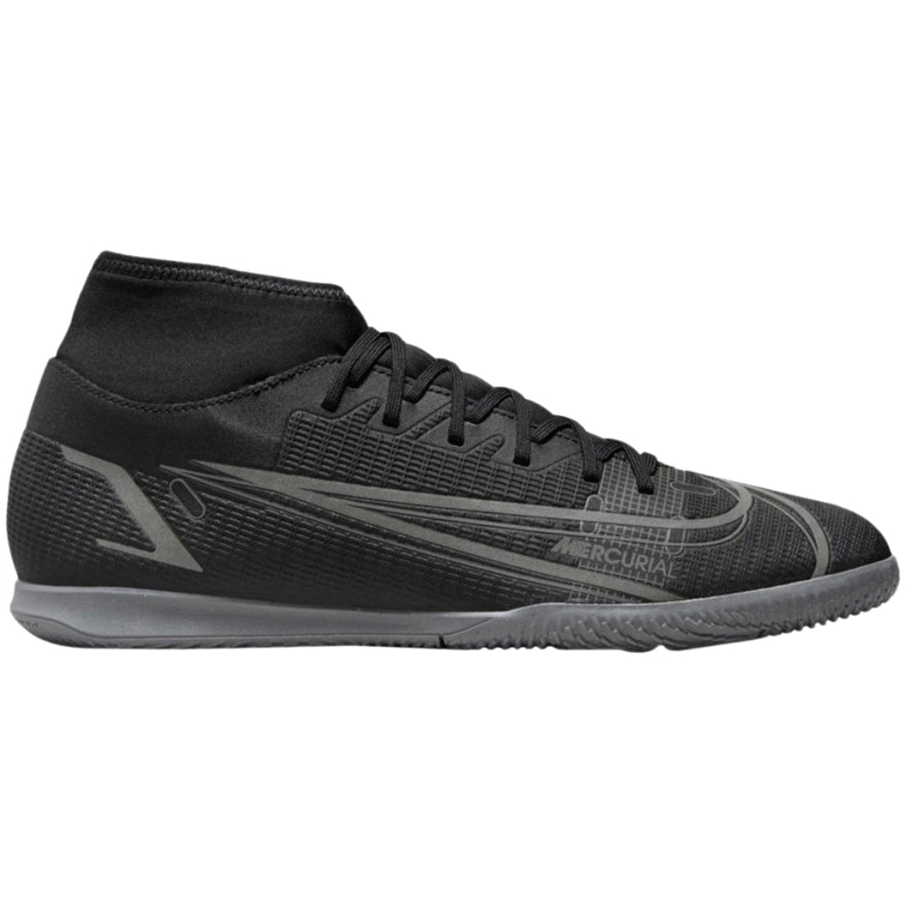 NIKE CV0954 004 Nike Superfly 8 Club IC  BLACK/GREY INDOOR FOOTBALL BOOT MENS UK 6