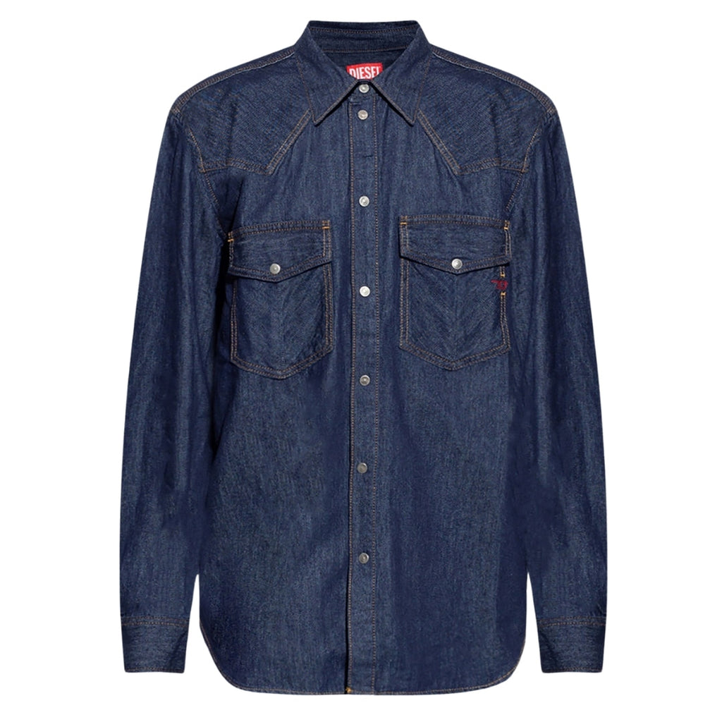 Diesel Dark Blue Denim Shirt M