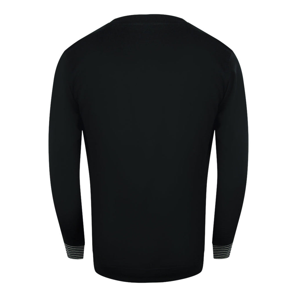 Cavalli Class Txt66C Cf050 05051 Black Round Neck Sweatshirt Mens - Style Centre Wholesale