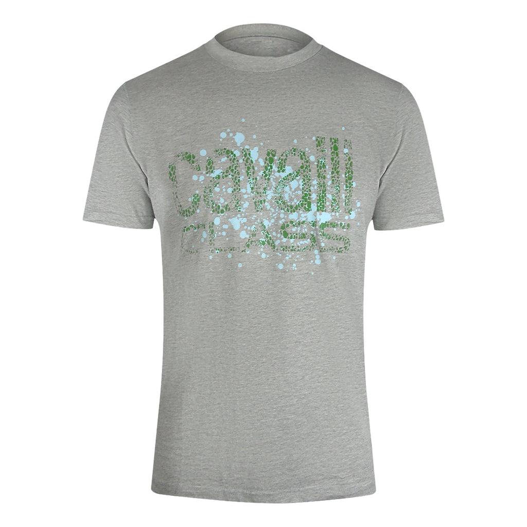 Cavalli Class Txt60D Jd060 05014 Grey Melange T Shirt Mens - Style Centre Wholesale