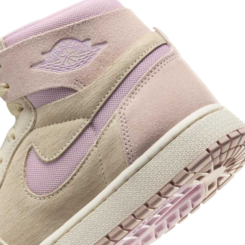 NIKE DV1305 100 Nike Air Jordan 1 ZM Air CMFT 2  BEIGE/PURPLE TRAINER WOMENS UK 7.5