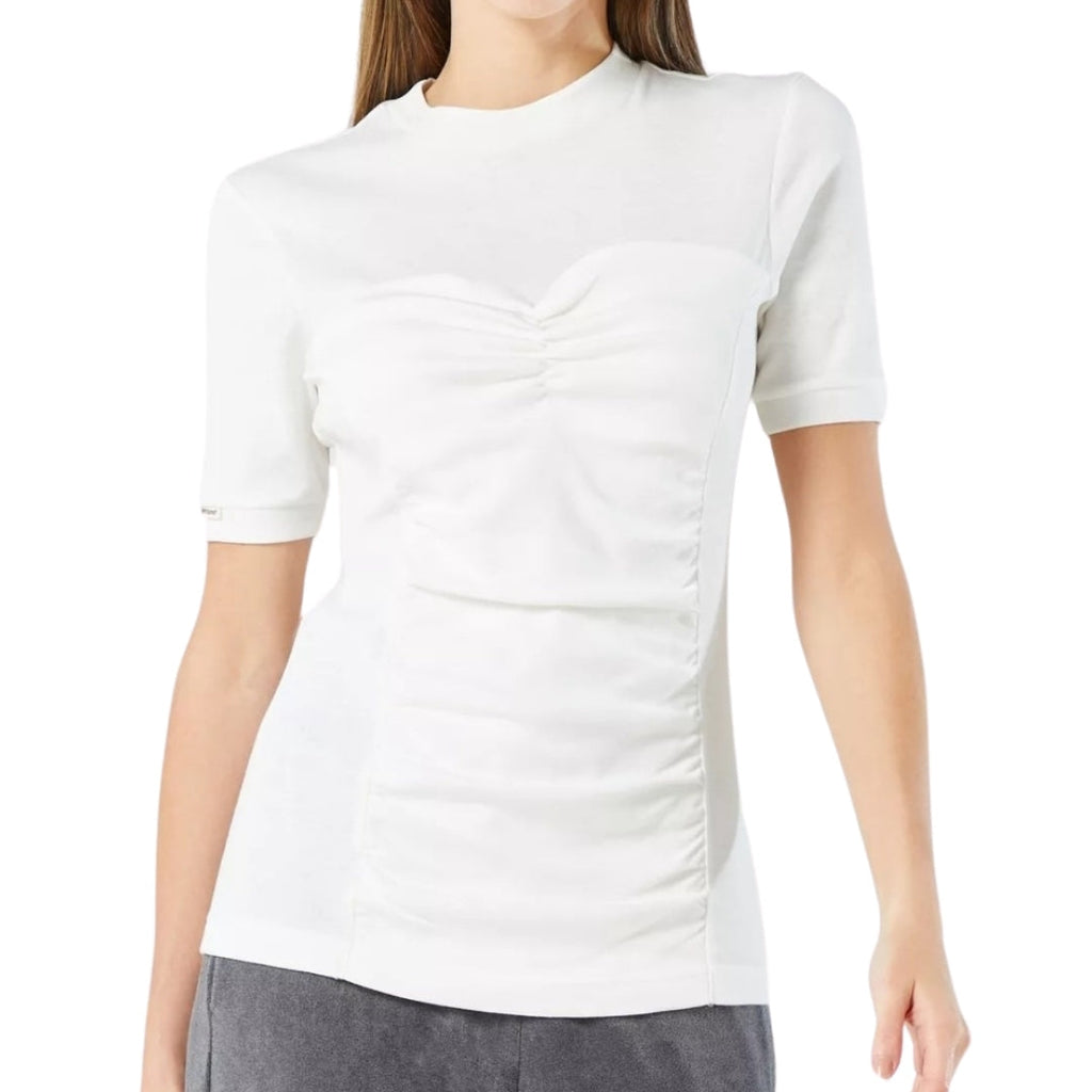 Nike Scrunched Front White Sports T-Shirt XS