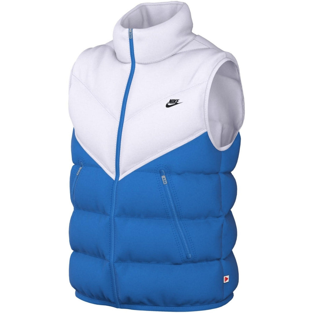 Nike FB8193 100 White/Blue Gilet Mens S